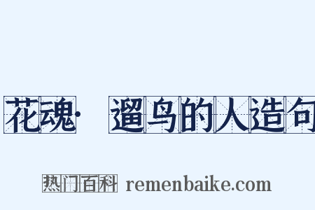 花魂·遛鸟的人造句是什么意思的图片